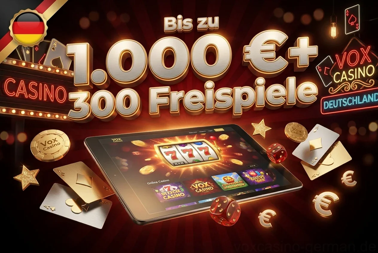 Bis zu 1.000 €+ 300 Freispiele
